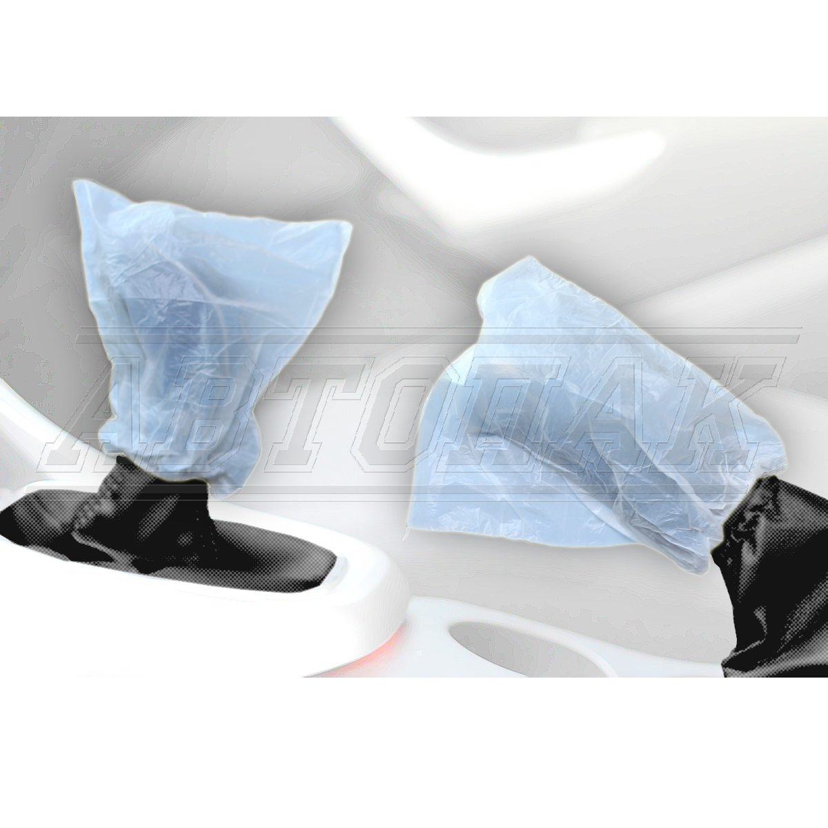 Disposable covers for the gearshift and handbrake